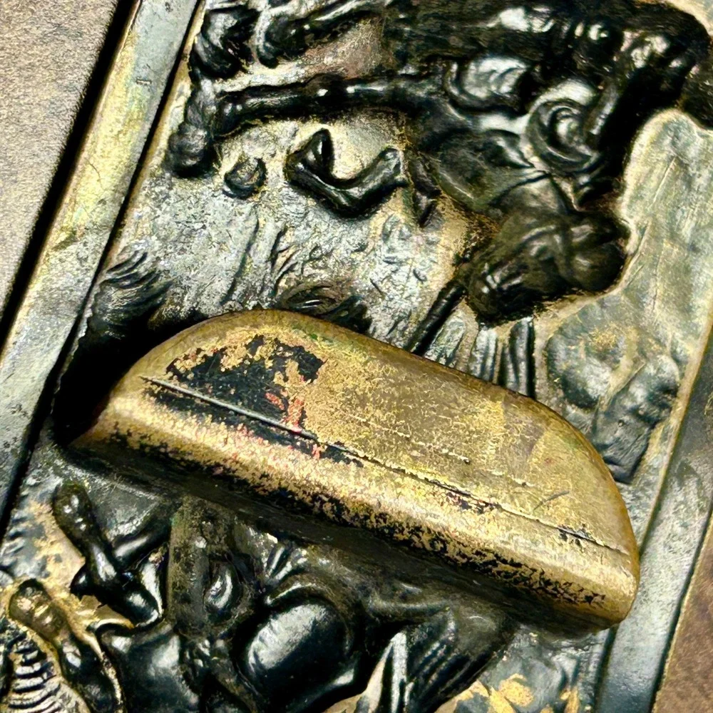 Vintage Bucking Bronco Brass Belt Buckle